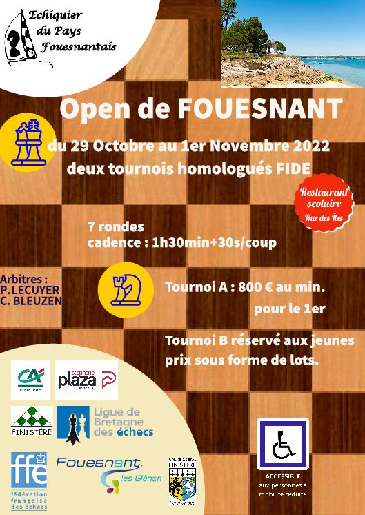 Open international de Fouesnant enfin de retour !