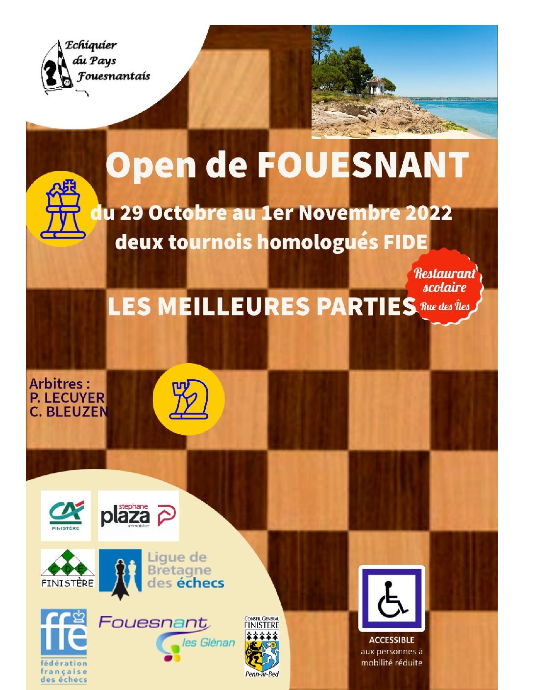 Cahier des parties de l’Open 2022 disponible